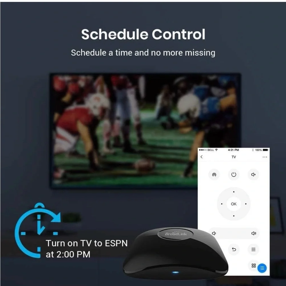 Black IR and RF Appliance Controller